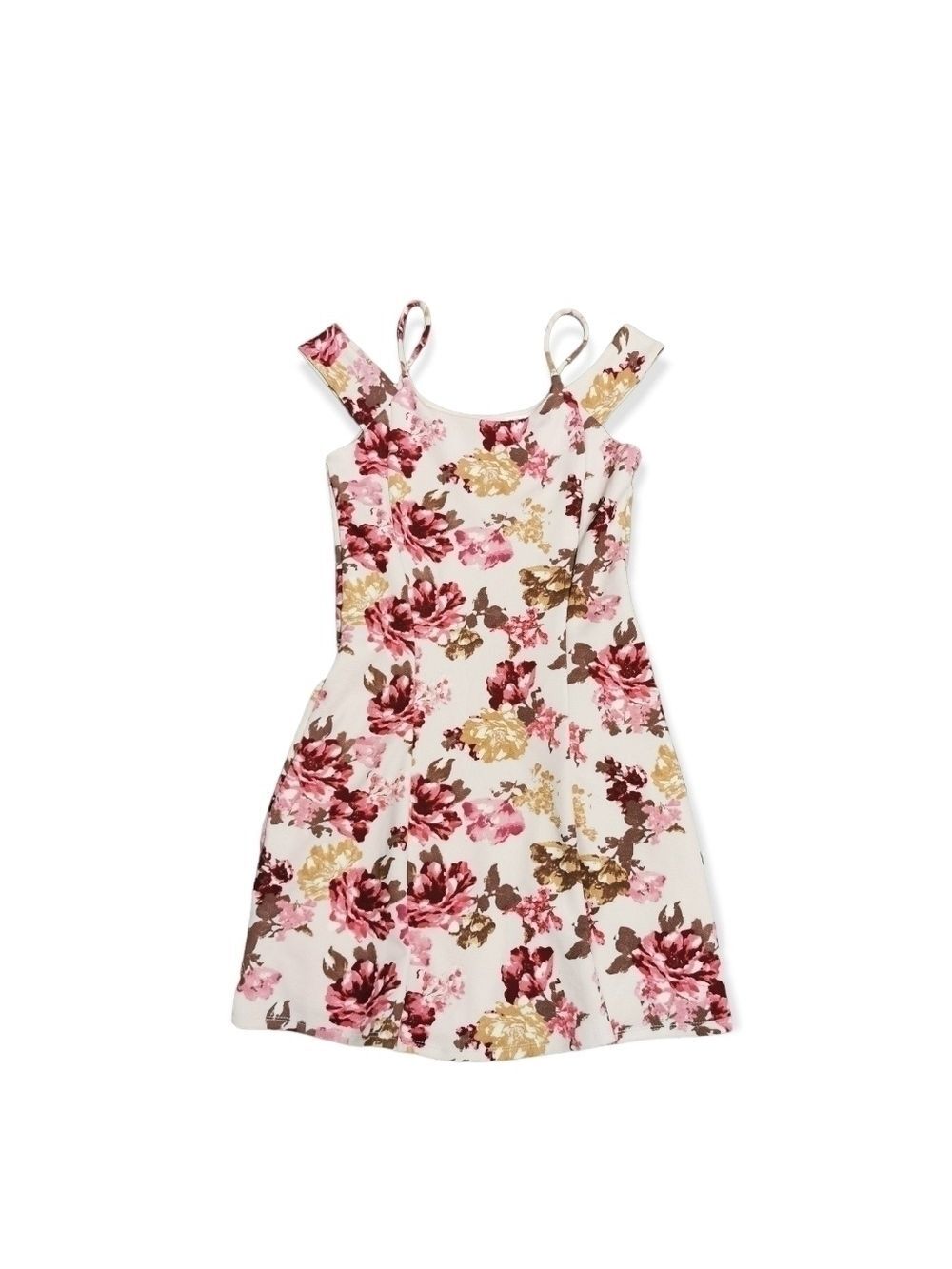 Floral Printed A Line Sleeveless Dress PTP 14.5 Inches